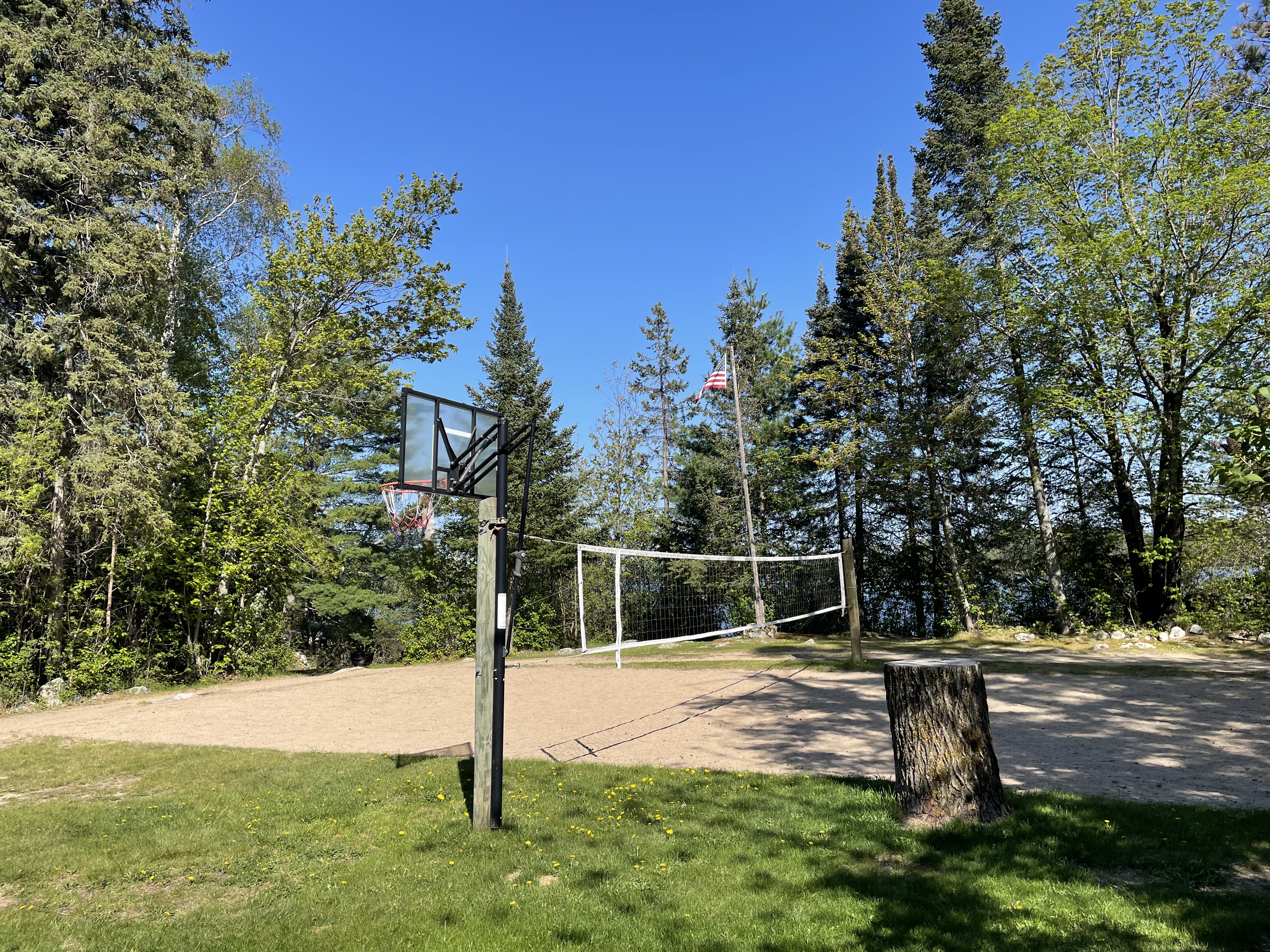 Volleyball court at Muskego Point